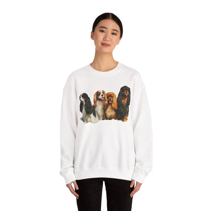 Cozy King Charles Spaniels 'Cavalier Club' Unisex Crewneck Sweatshirt