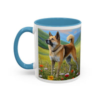 Korean Jindo  Ceramic Accent Mug, 2 sizes