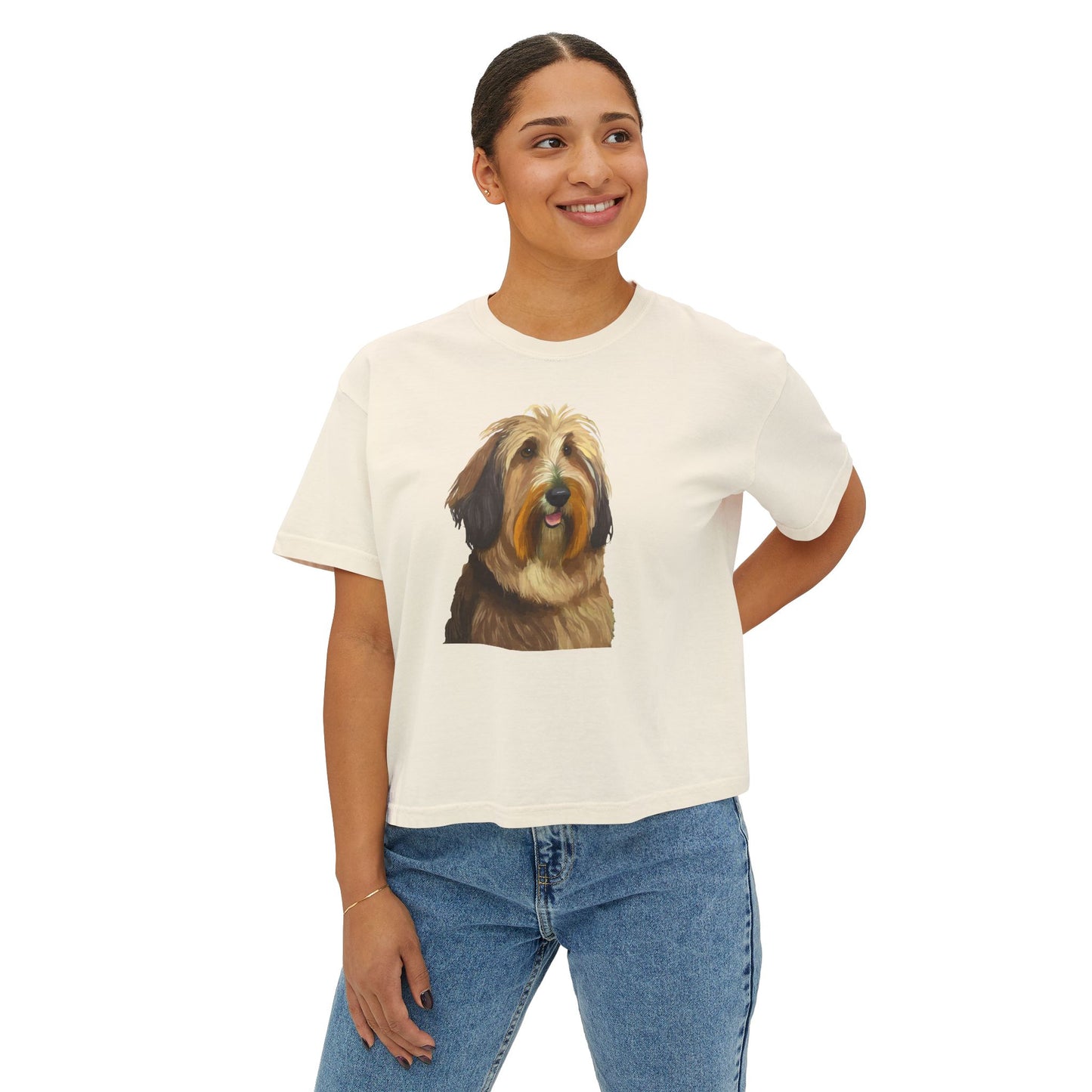 Bergamasco Sheepdog Women's Oversized Boxy Tee