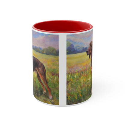 Plott Hound 11oz Ceramic Accent Mug