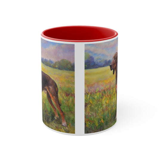 Plott Hound 11oz Ceramic Accent Mug