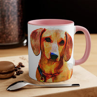 Dachshund 'Daisy' Accent Coffee Mug, 11oz