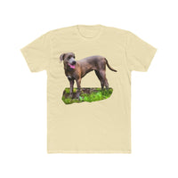 Blue Lacy 'Tex' Men's Fitted  Cotton Crew Tee