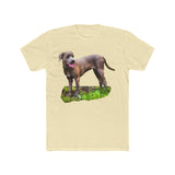 Blue Lacy 'Tex' Men's Fitted  Cotton Crew Tee