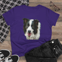 Border Collie '#2' Women's Midweight Cotton Tee