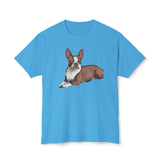 Boston Terrier - Brown & White  - Pre-shrunk Unisex Cotton Tee