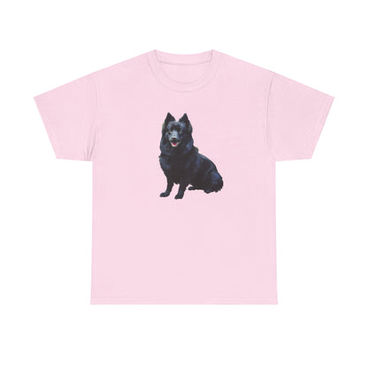 Schipperke Dog Graphic Unisex Heavy Cotton Tee - Ideal for Pet Lovers