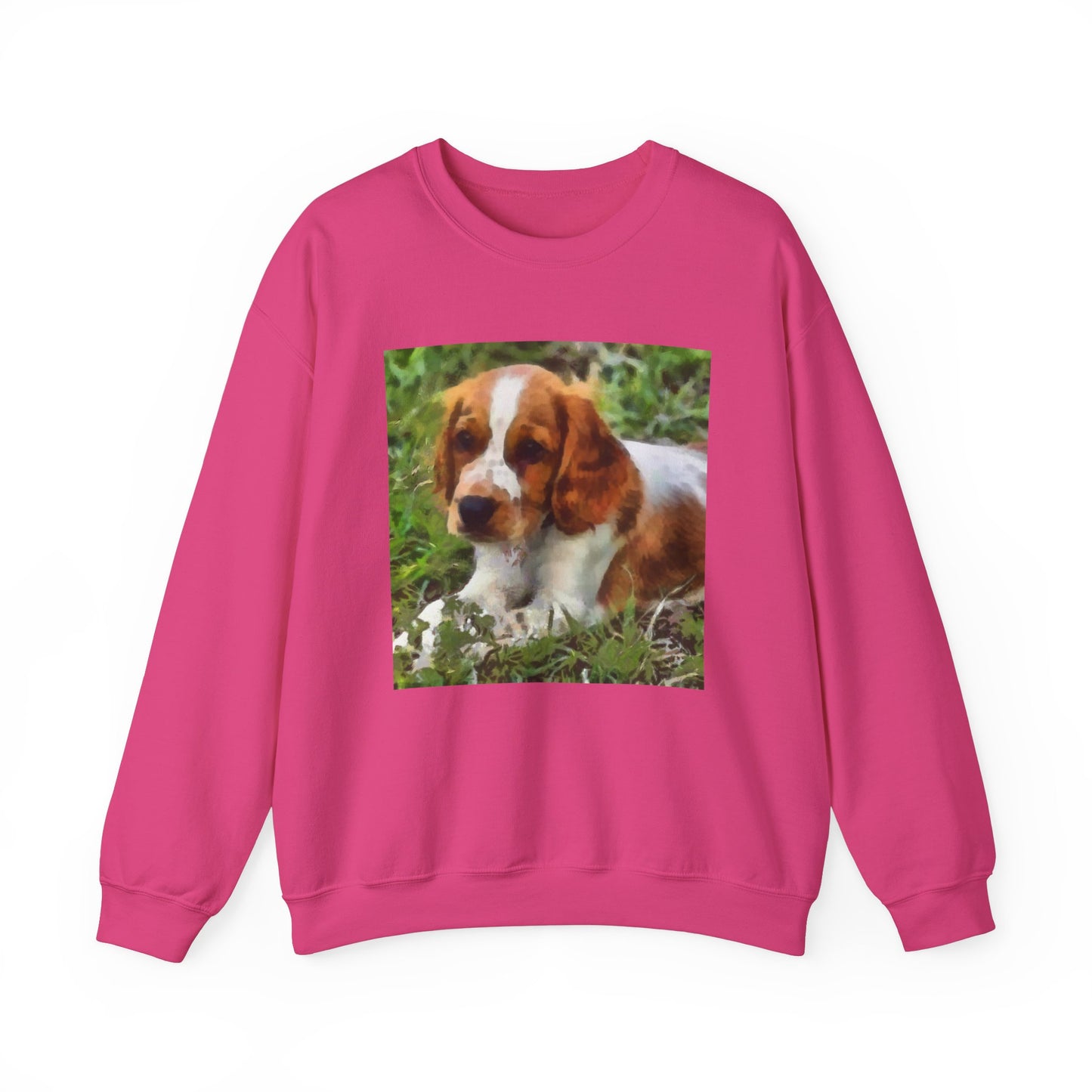 Welsh Springer Spaniel Unisex 50/50  Crewneck Sweatshirt