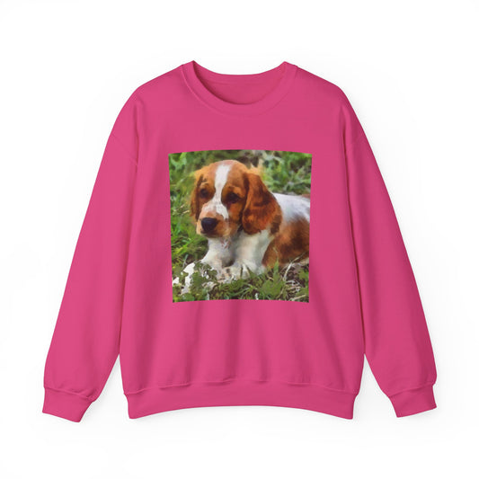 Welsh Springer Spaniel Unisex 50/50  Crewneck Sweatshirt
