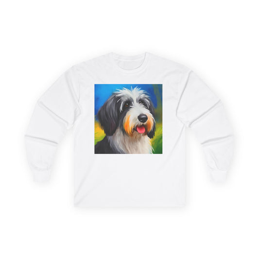 Polish Lowland Sheepdog Unisex Cotton Long Sleeve Tee