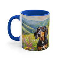 Black & Tan Coonhound Accent Coffee Mug, 11oz (Size: 11oz)