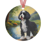 Portuguese Water Dog Metal Ornaments