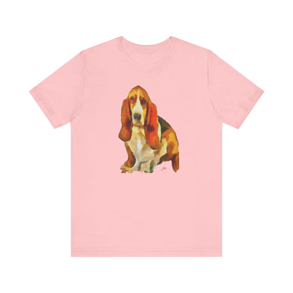 Basset Hound 'Lautrec' Unisex Jersey Short Sleeve Tee