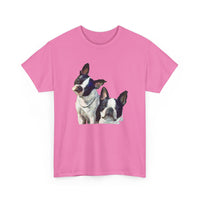 Boston Terriers 'Skipper & Dee Dee' Unisex Heavy Cotton Tee