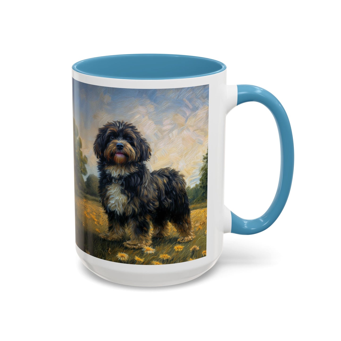 Russian Tsvetnaya Bolonka - Accent Coffee Mug (11, 15oz)