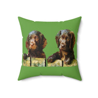 Boykin Spaniels Spun Polyester Throw Pillow