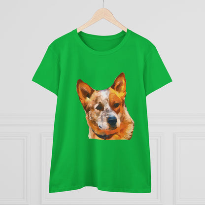Red Heeler - Australian Cattle Dog Women's Midweight Cotton Tee