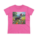 Bluetick Coonhound Women's Midweight Cotton Tee