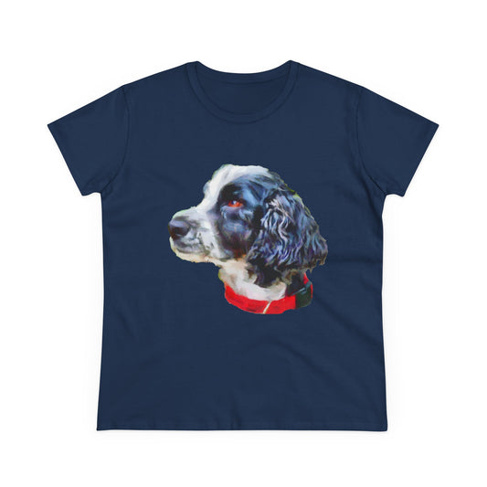 English Cocker Spaniel 'Tango' Women's Midweight Cotton Tee
