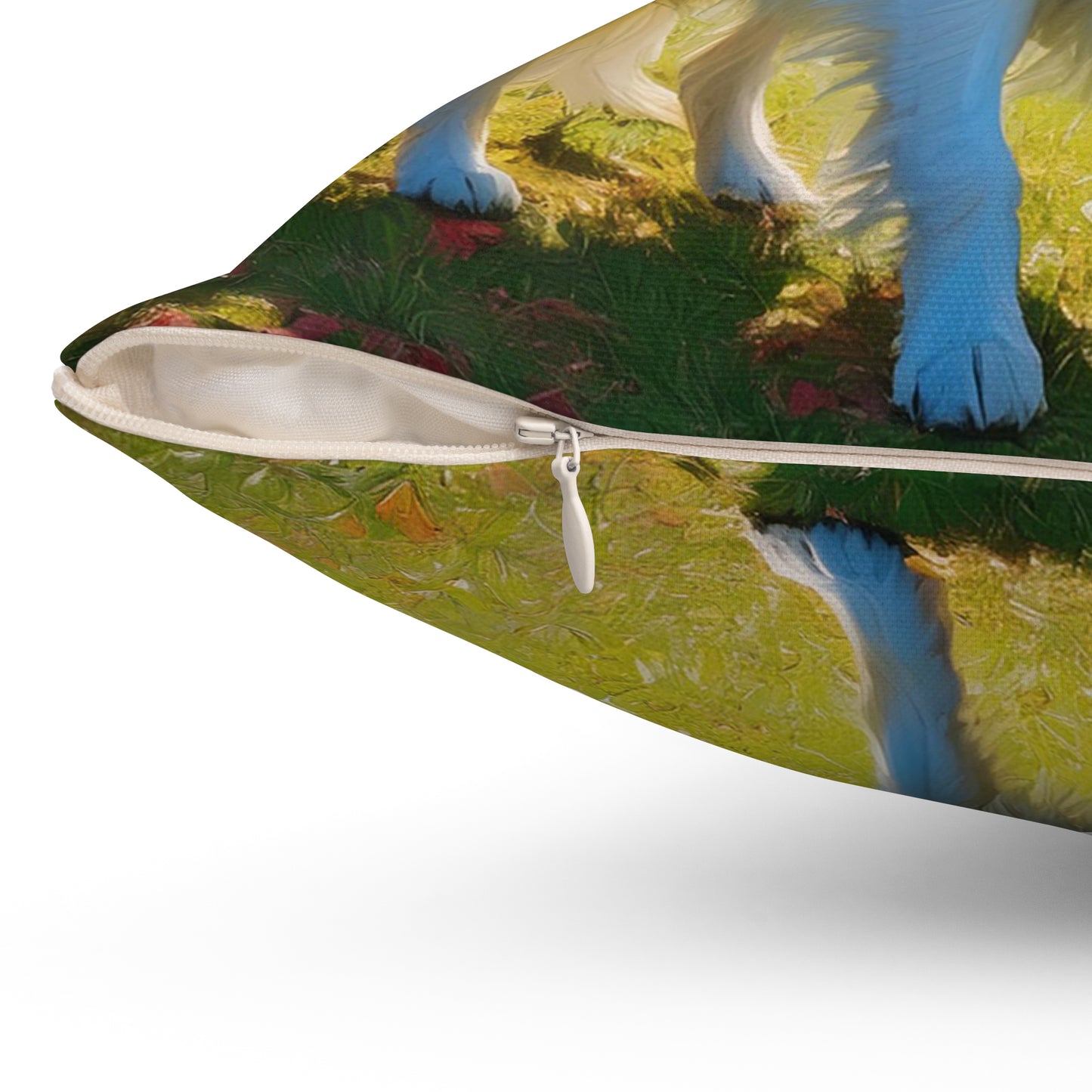 Volpino Italiano - Spun Polyester Throw Pillow