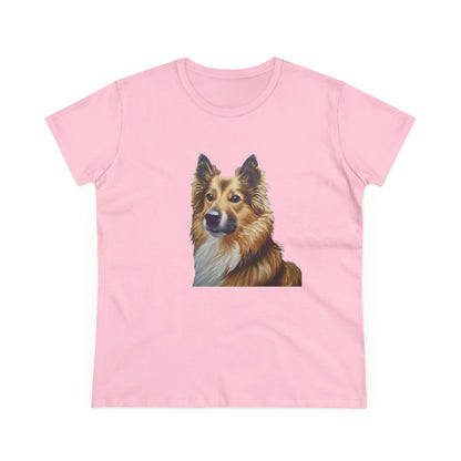 Icelandic Sheepdog Women's Midweight Cotton Tee