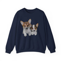 Welsh Corgi 'Cousins' Unisex 50/50 Crewneck Sweatshirt DoggyLips™