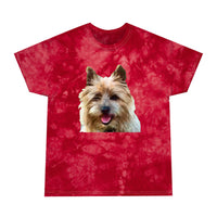 Cairn Terrier 'Toto' Unisex Tie-Dye Tee in Crystal