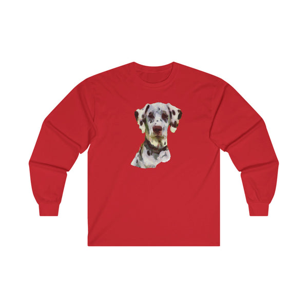 Dalmatian Unisex Cotton Long Sleeve Tee