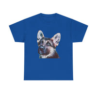 German Shepherd 'Sly' Unisex Heavy Cotton Tee