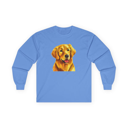 Golden Retriever 'Beau' Unisex Cotton Long Sleeve Tee