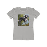 Large Munsterlander - Women's Slim Fit Ringspun Cotton Tee
