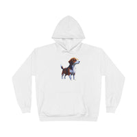 Drever Puppy - Unisex Fleece Lined Pullover Hoodie Sweatshirt