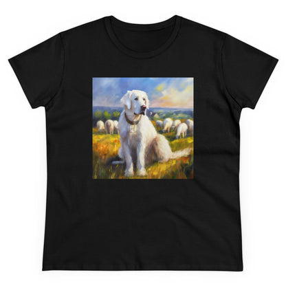 Hungarian Kavasz Women's Midweight Cotton Tee - A Soft Embrace
