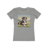 Entlebucher Mountain Dog Women's Slim Fitted Ringspun Cotton Tee