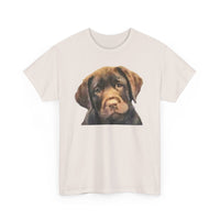 Chocolate Labrador Retriever Unisex Heavy Cotton Tee