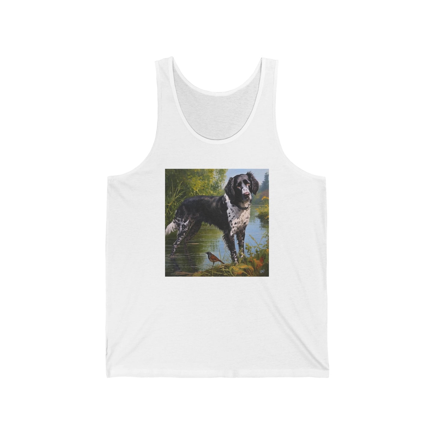 large Munsterlander - Unisex Jersey Tank