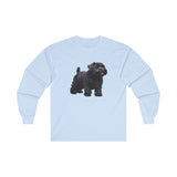 Black Russian Terrier Puppy  Unisex Classic Cotton Long Sleeve Tee