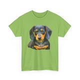 Dachshund 'Doxie #2' Unisex Heavy Cotton Tee