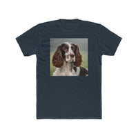 French Spaniel #2 - Men's Fitted Cotton Crew Tee