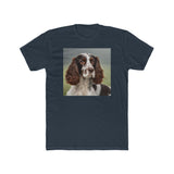 French Spaniel #2 - Men's Fitted Cotton Crew Tee