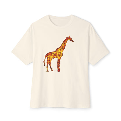 Giraffe Unisex Oversized Ringspun Cotton Boxy T-Shirt