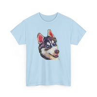 Siberian Husky 'Iditarod' Unisex Heavy Cotton Tee