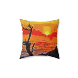 Big Sur Sunset at Pfeiffer Beach -  -  Spun Polyester Throw Pillow