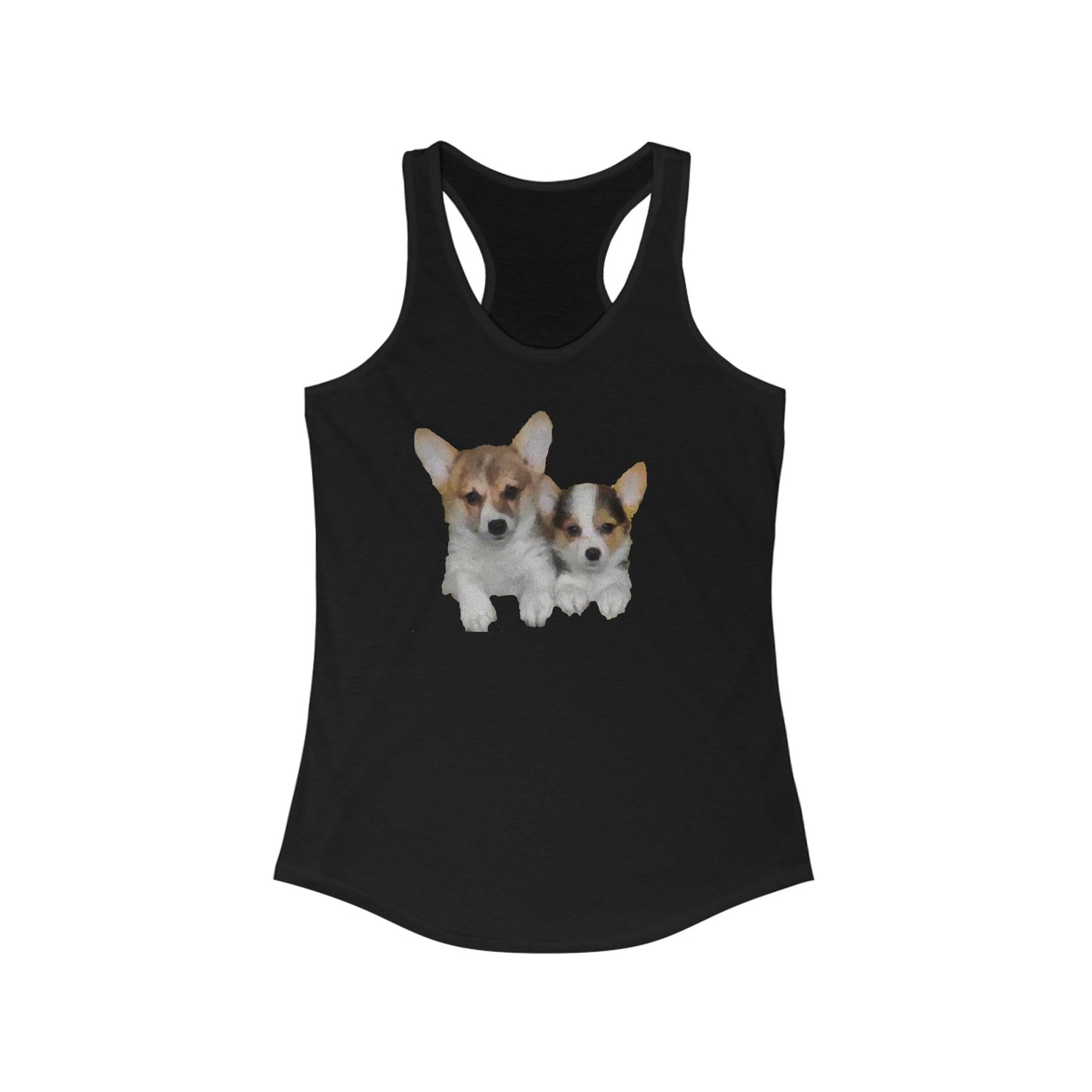 Welsh Corgi 'Cousins' Women's Racerback Tank
