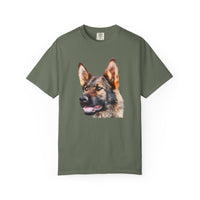 German Shepherd 'Hans' Unisex Relaxed Fit Garment-Dyed T-shirt