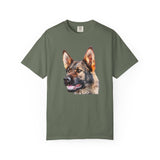 German Shepherd 'Hans' Unisex Relaxed Fit Garment-Dyed T-shirt