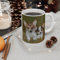 Welsh Corgi 'Cousins' Ceramic Mug 11oz