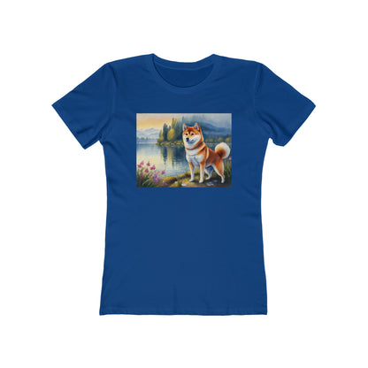 Shiba Inu -  Women's Slim Fitted Ringspun Cotton Tee