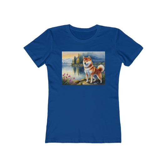 Shiba Inu -  Women's Slim Fitted Ringspun Cotton Tee