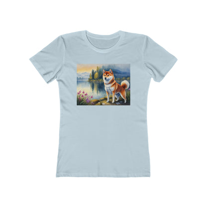Shiba Inu -  Women's Slim Fitted Ringspun Cotton Tee